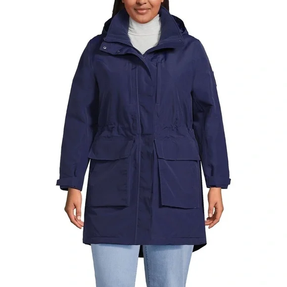 NWT LANDS END Women's Plus Size Squall Waterproof Insulated Winter Parka… - Picture 3 of 7
